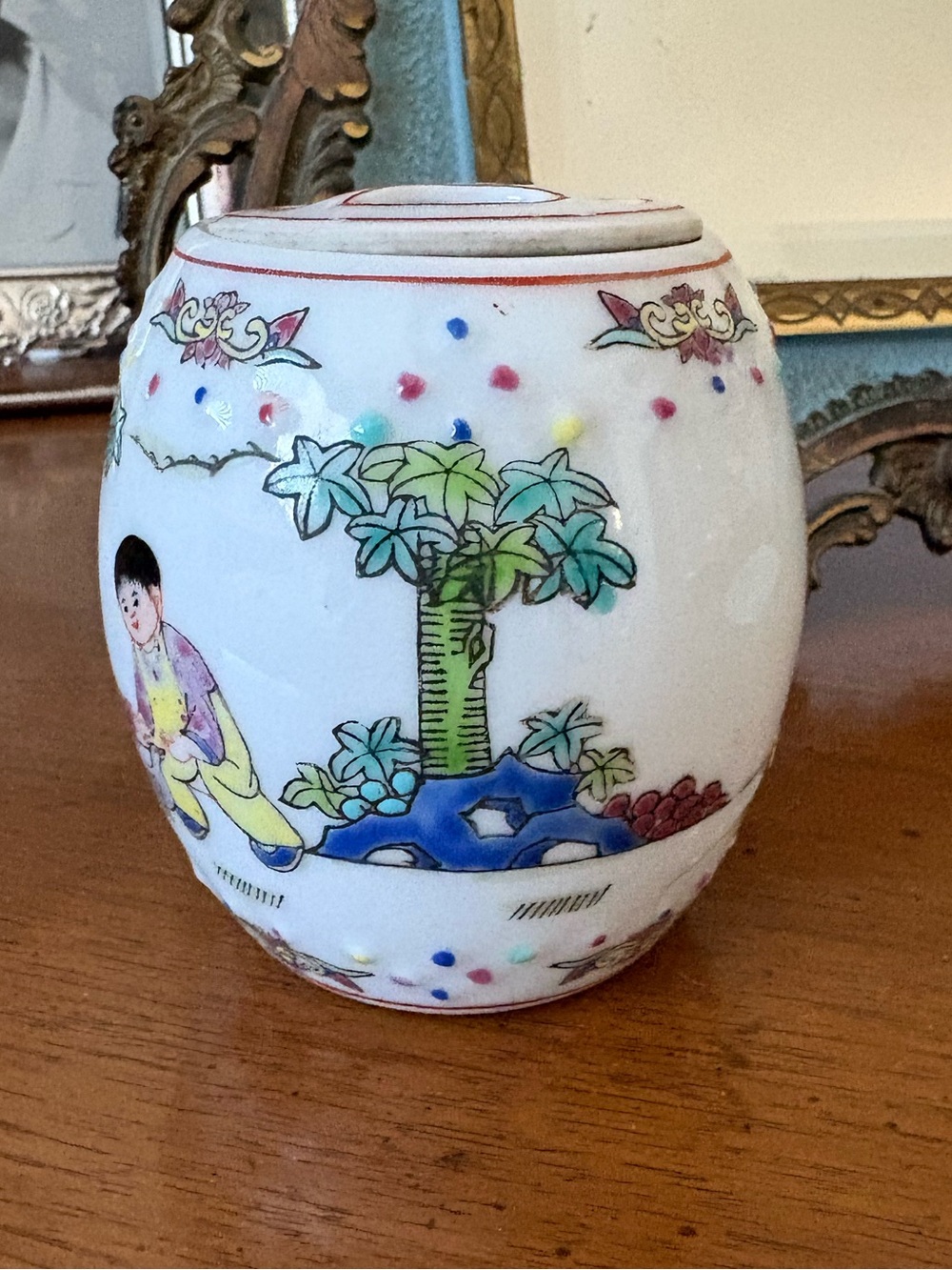 Mini Asian Cachepot / Garden Stool - Picture 2 of 10